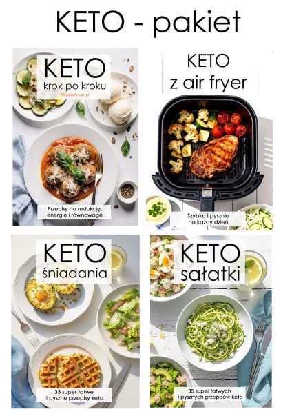 KETO – od podstaw do konkretnych dań – pakiet 4 ebooków